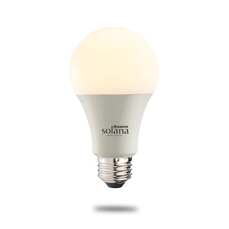 Solana 60-Watt Equivalent A19 Dimmable Smart Wi-Fi Connected LED Light Bulb White (1-Bulb)